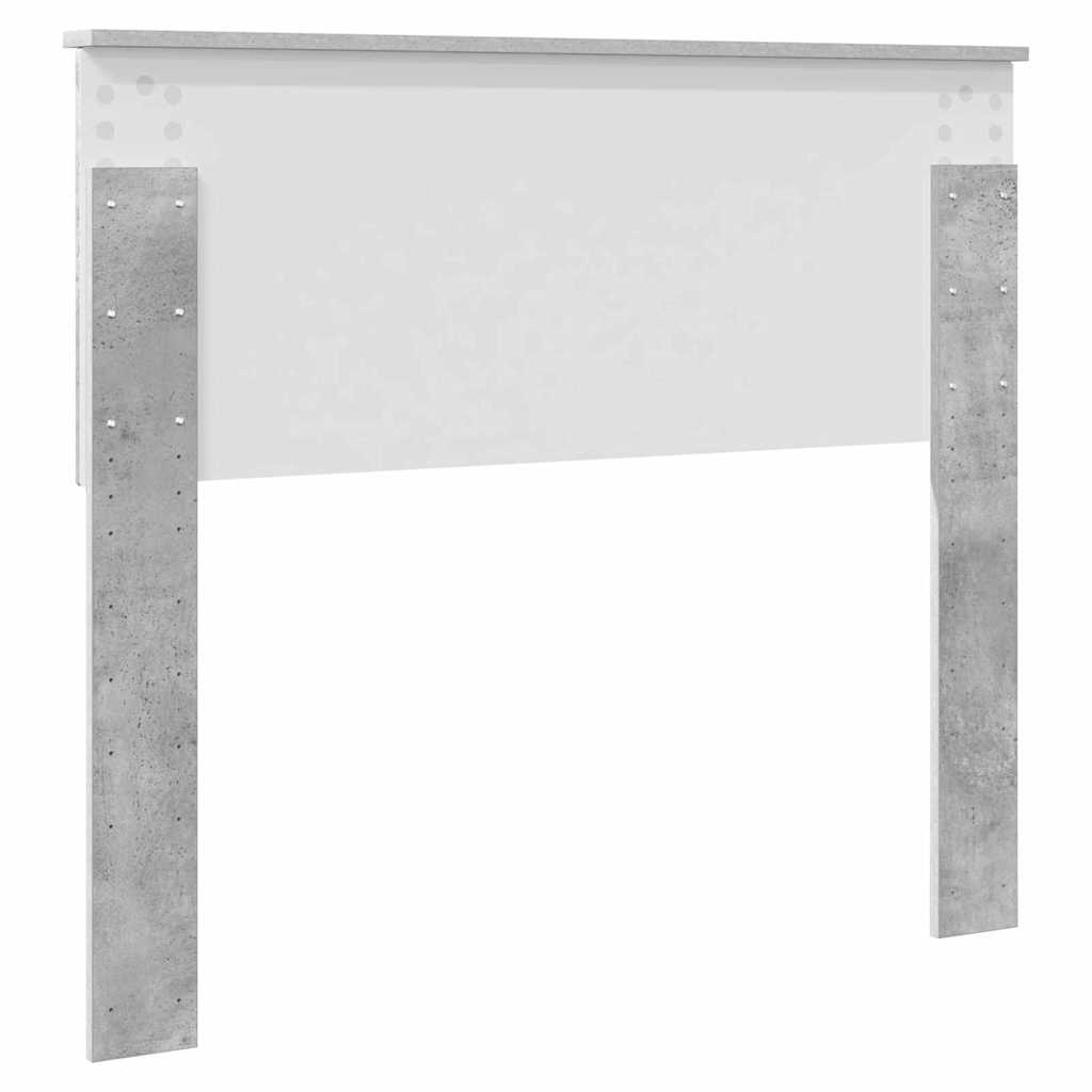 vidaXL Κεφαλάρι με κεφαλάρι Σκυρόδεμα Γκρι 100 cm Επεξεργασμένο ξύλο