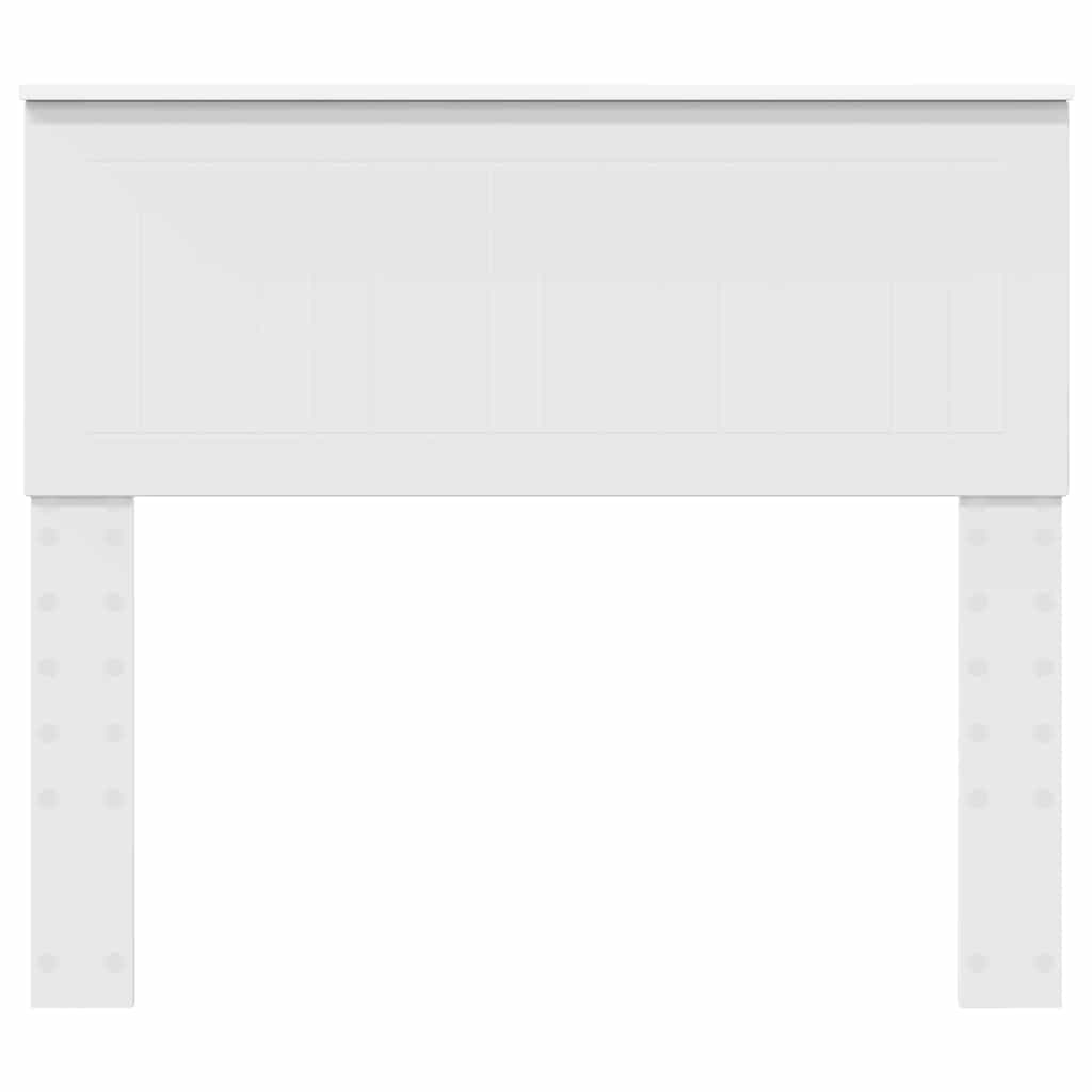 vidaXL Κεφαλάρι με κεφαλάρι Λαμπερό Λευκό 100 cm Επεξεργασμένο ξύλο