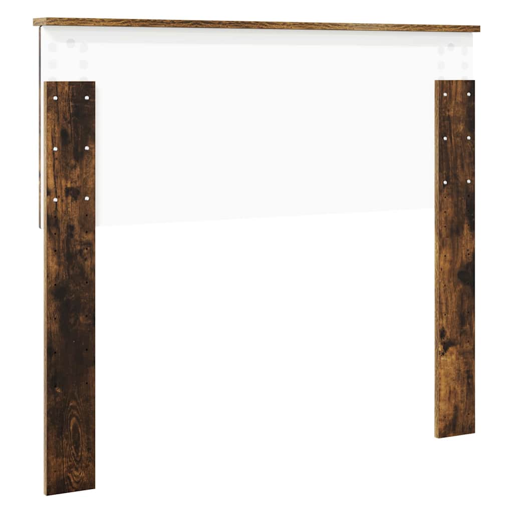 vidaXL Κεφαλάρι με κεφαλάρι Καπνιστό Δρύς 100 cm Επεξεργασμένο ξύλο