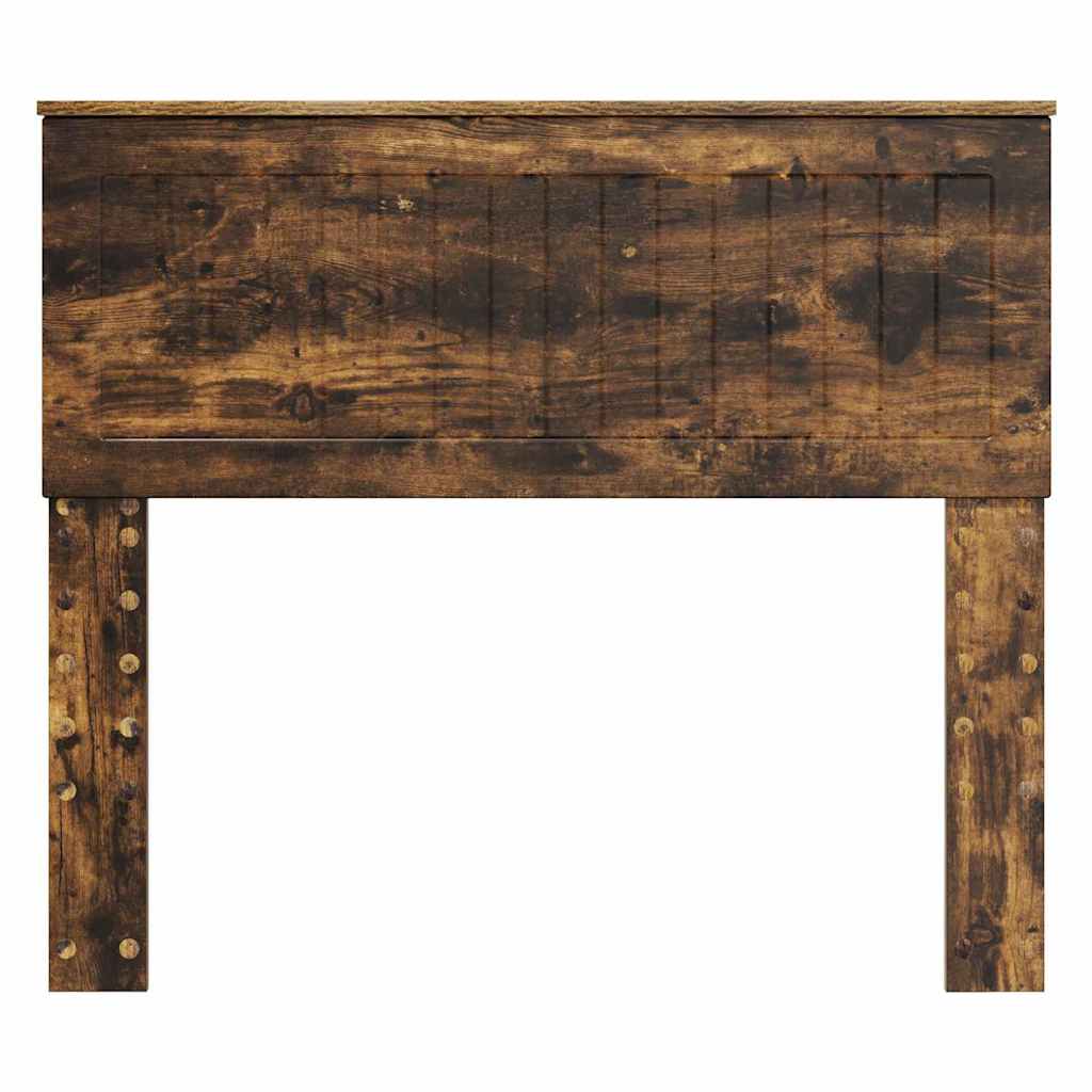 vidaXL Κεφαλάρι με κεφαλάρι Καπνιστό Δρύς 100 cm Επεξεργασμένο ξύλο