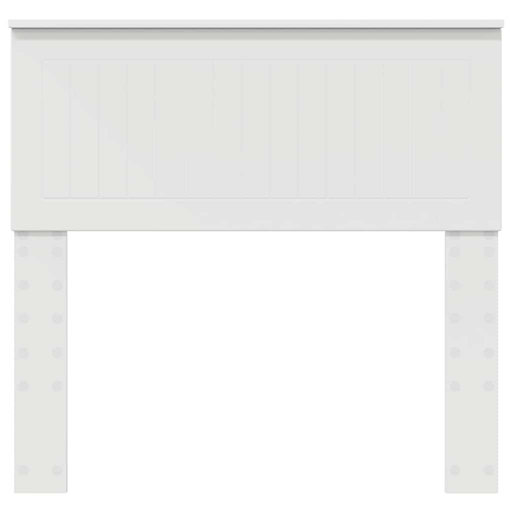 vidaXL Κεφαλάρι με κεφαλάρι Λευκό 90 cm Επεξεργασμένο ξύλο