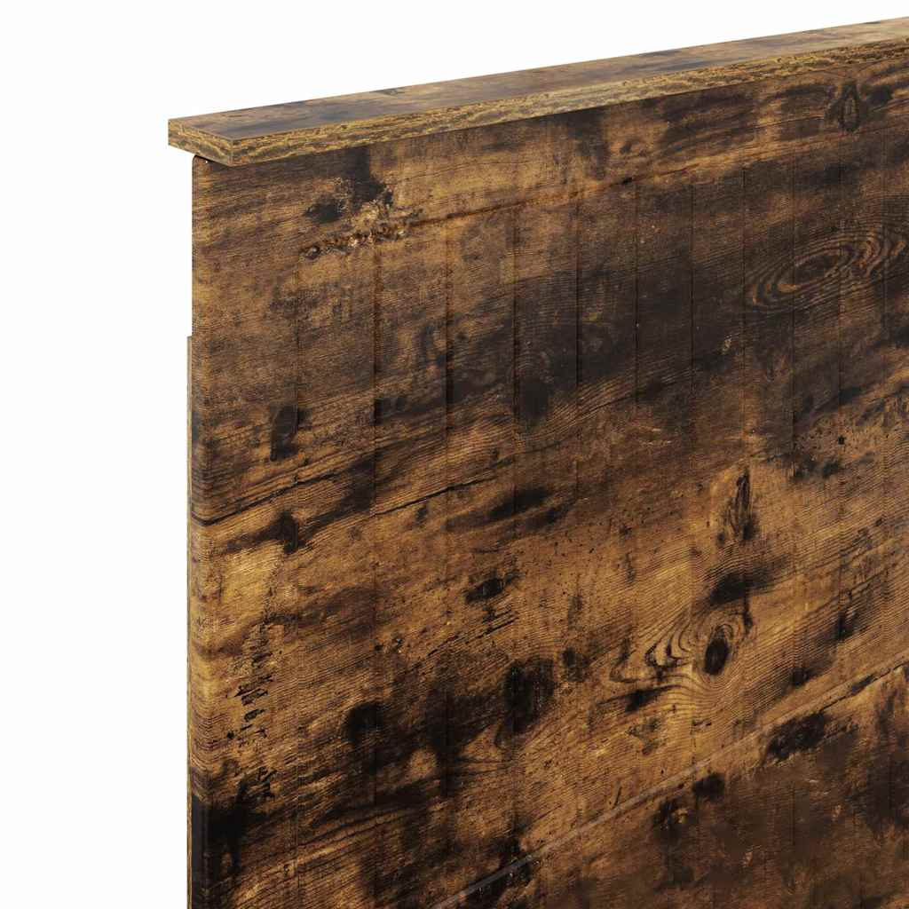 vidaXL Κεφαλάρι με κεφαλάρι Καπνιστό Δρύς 90 cm Επεξεργασμένο ξύλο