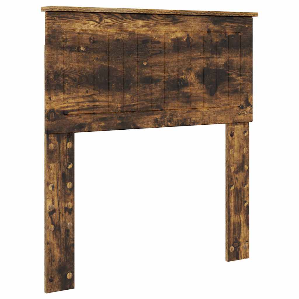 vidaXL Κεφαλάρι με κεφαλάρι Καπνιστό Δρύς 80 cm Επεξεργασμένο ξύλο