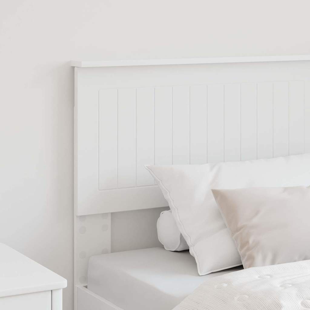 vidaXL Κεφαλάρι με κεφαλάρι Λευκό 75 cm Επεξεργασμένο ξύλο