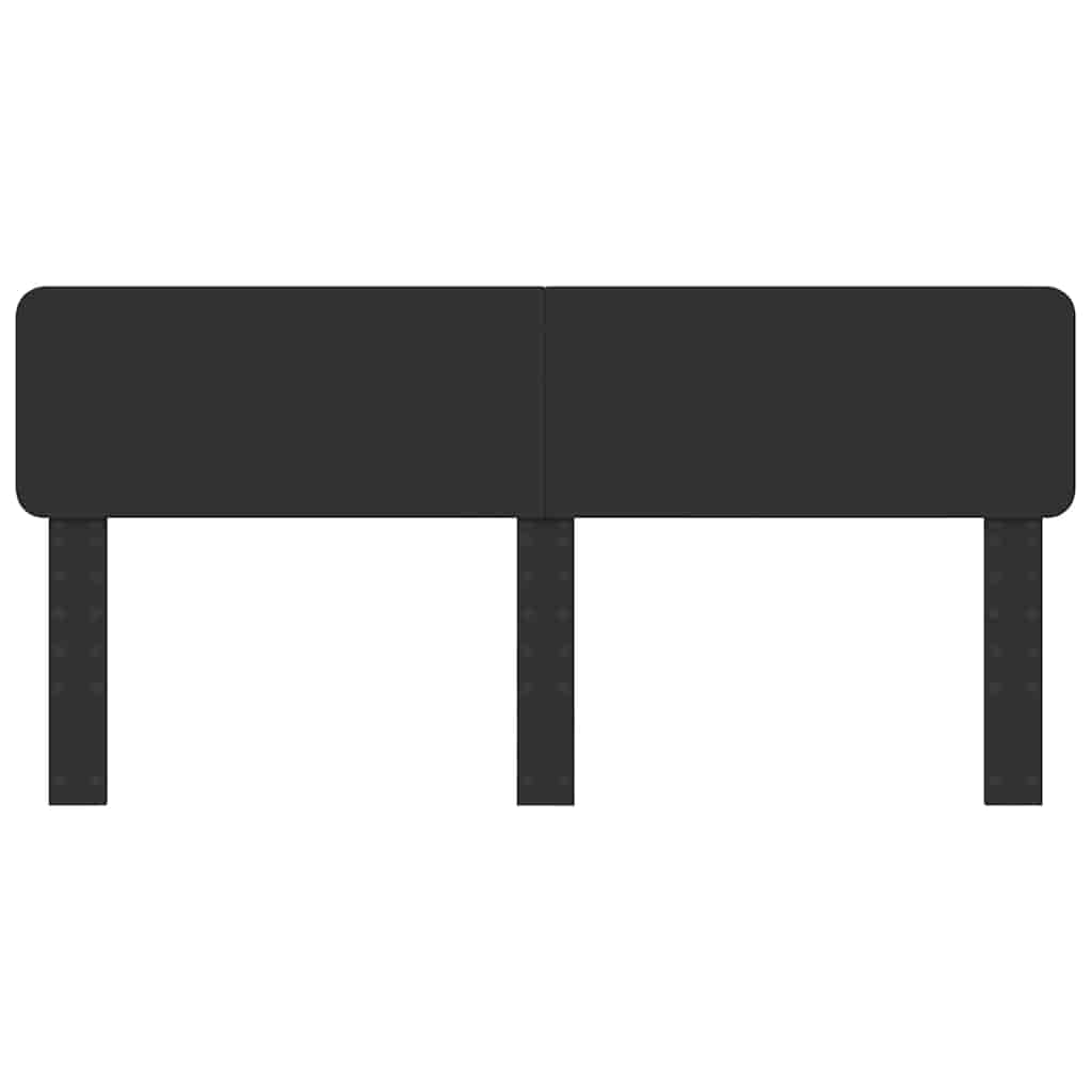 vidaXL Κεφαλάρι με κεφαλάρι Μαύρη Οξυά 200 cm Επεξεργασμένο ξύλο