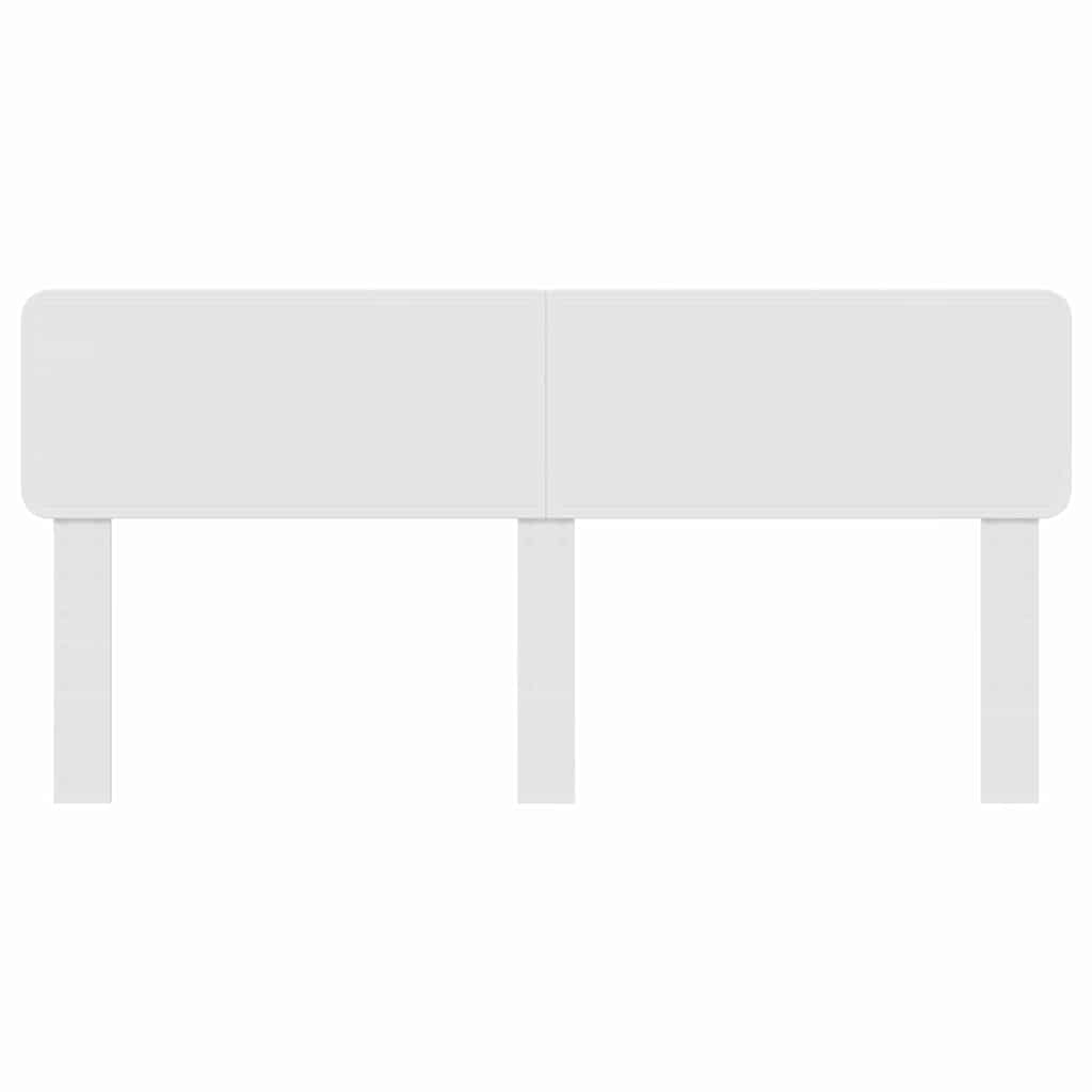 vidaXL Κεφαλάρι με κεφαλάρι Λαμπερό Λευκό 200 cm Επεξεργασμένο ξύλο