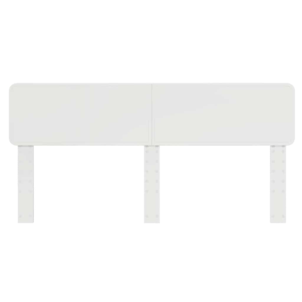 vidaXL Κεφαλάρι με κεφαλάρι Λευκό 180 cm Επεξεργασμένο ξύλο