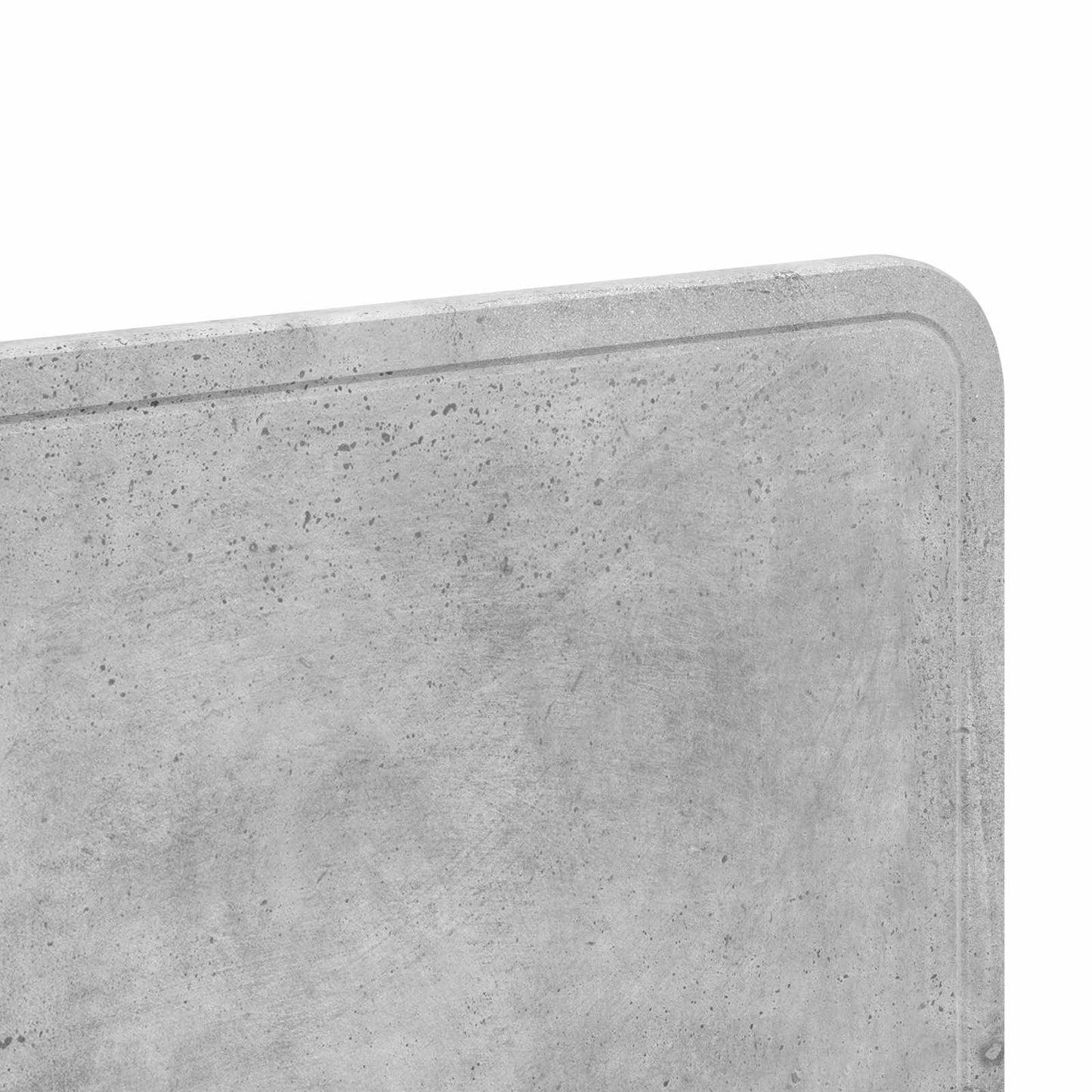vidaXL Κεφαλάρι με κεφαλάρι Σκυρόδεμα Γκρι 180 cm Επεξεργασμένο ξύλο