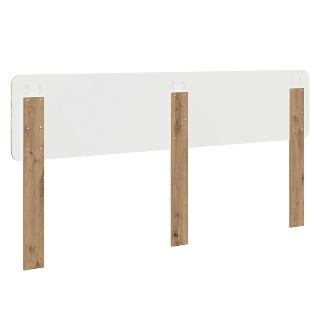 vidaXL Κεφαλάρι με κεφαλάρι Artisan Oak 180 cm Επεξεργασμένο ξύλο