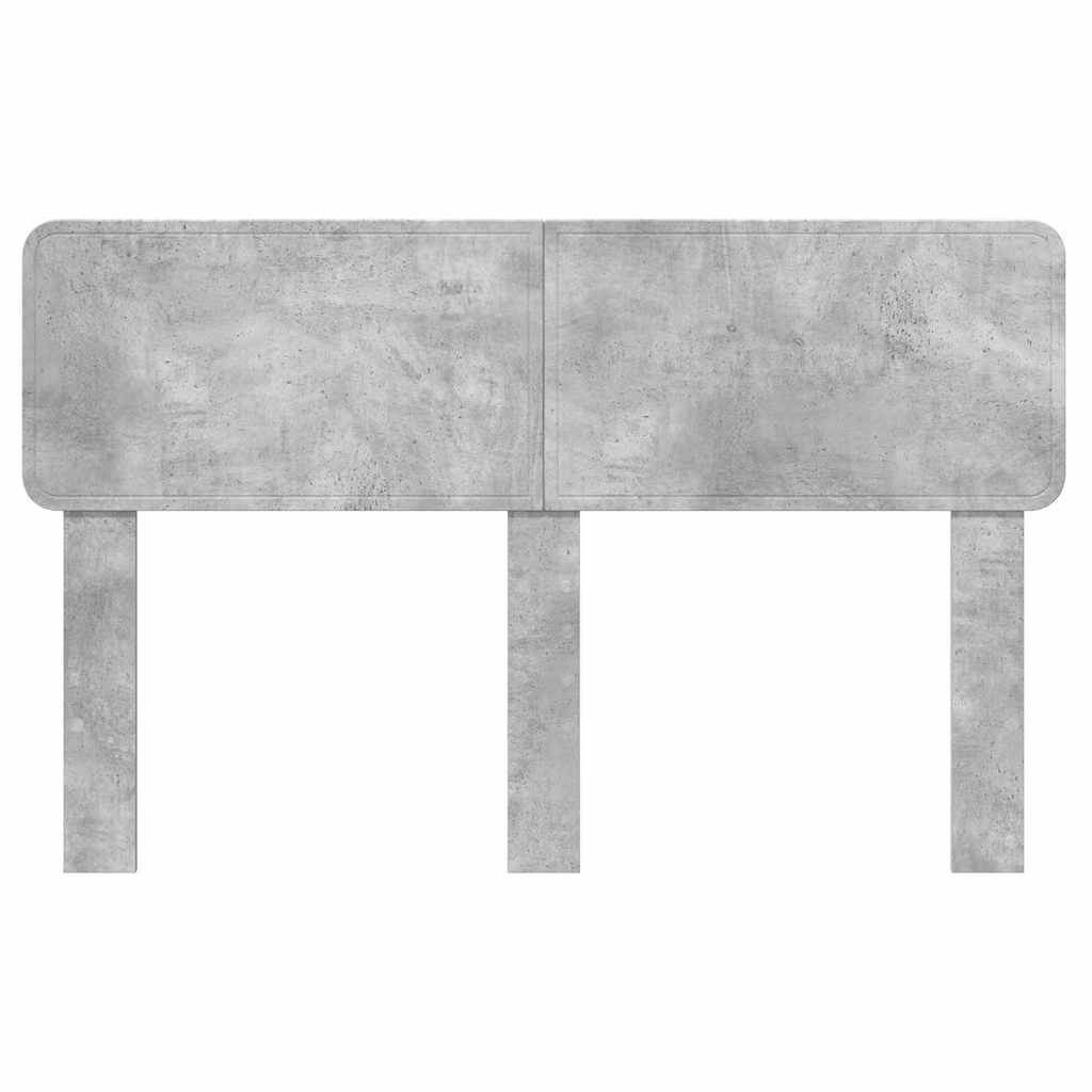 vidaXL Κεφαλάρι με κεφαλάρι Σκυρόδεμα Γκρι 160 cm Επεξεργασμένο ξύλο