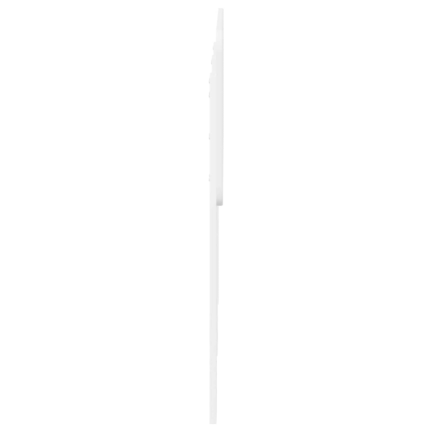 vidaXL Κεφαλάρι με κεφαλάρι Λευκό 140 cm Επεξεργασμένο ξύλο
