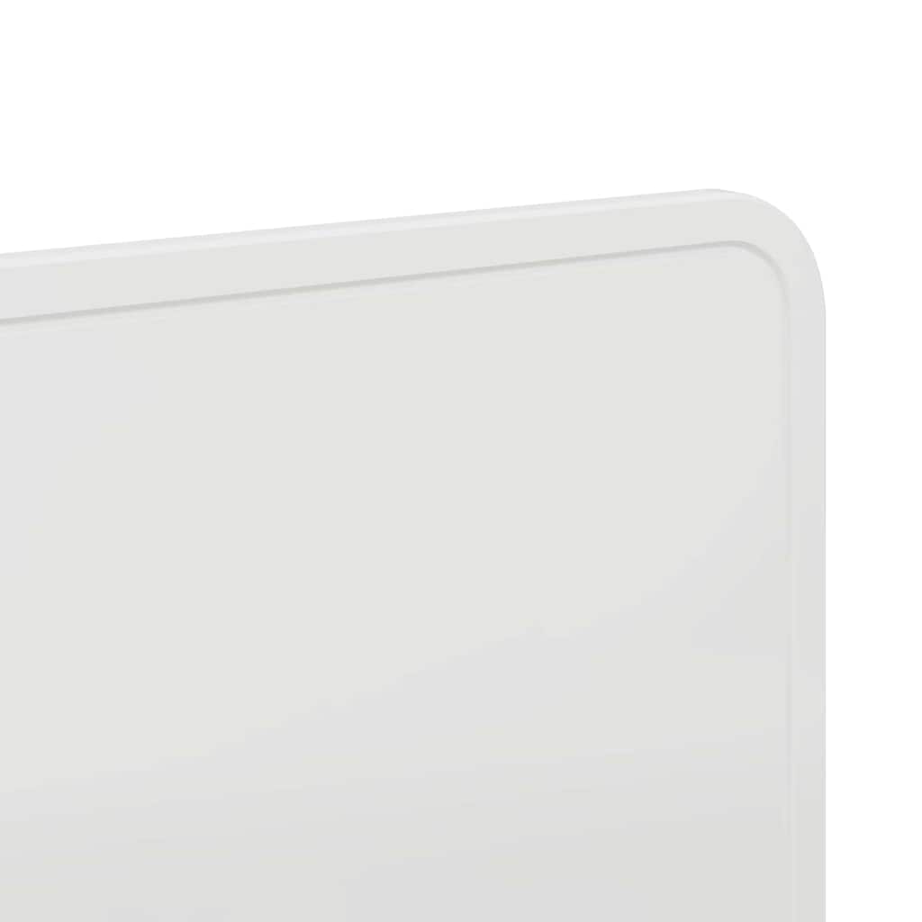 vidaXL Κεφαλάρι με κεφαλάρι Λευκό 135 cm Επεξεργασμένο ξύλο