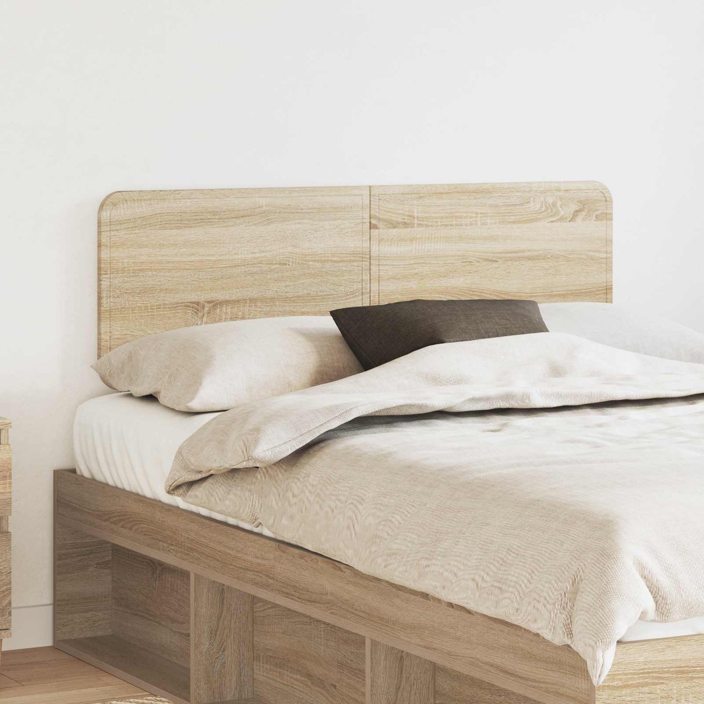 vidaXL Κεφαλάρι με κεφαλάρι Δρύς Sonoma 135 cm Επεξεργασμένο ξύλο