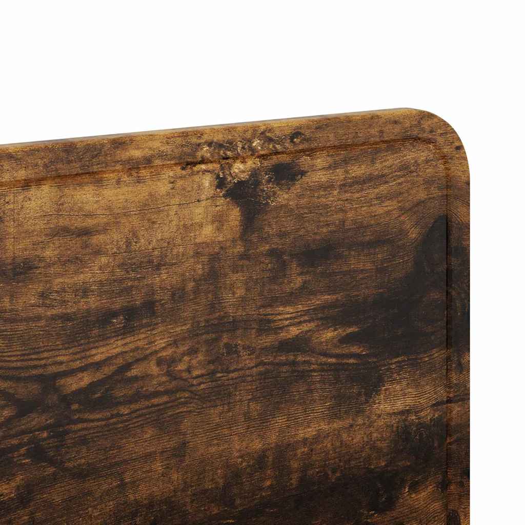 vidaXL Κεφαλάρι με κεφαλάρι Καπνιστό Δρύς 135 cm Επεξεργασμένο ξύλο