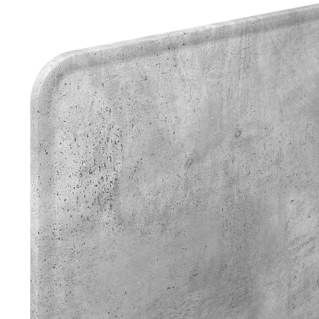 vidaXL Κεφαλάρι με κεφαλάρι Σκυρόδεμα Γκρι 100 cm Επεξεργασμένο ξύλο