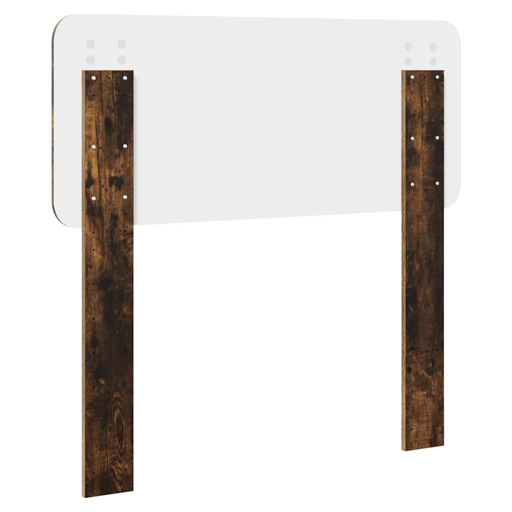 vidaXL Κεφαλάρι με κεφαλάρι Καπνιστό Δρύς 100 cm Επεξεργασμένο ξύλο