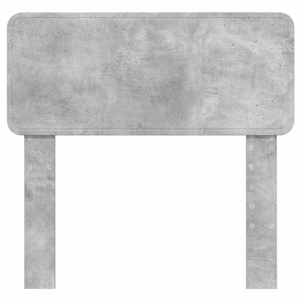 vidaXL Κεφαλάρι με κεφαλάρι Σκυρόδεμα Γκρι 80 cm Επεξεργασμένο ξύλο