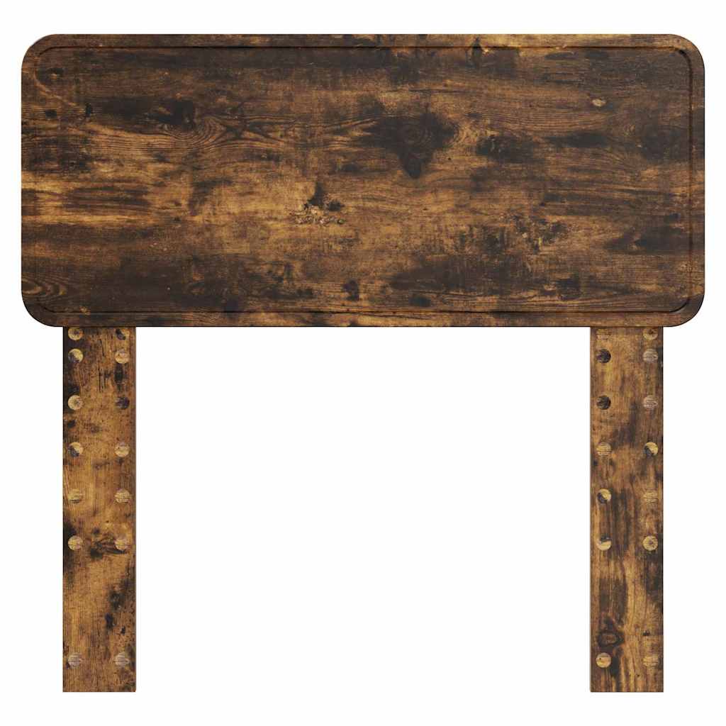 vidaXL Κεφαλάρι με κεφαλάρι Καπνιστό Δρύς 80 cm Επεξεργασμένο ξύλο