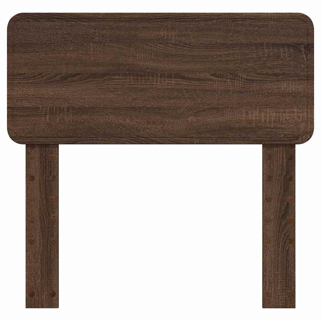 vidaXL Κεφαλάρι με κεφαλάρι Καφέ δρυς 75 cm Επεξεργασμένο ξύλο