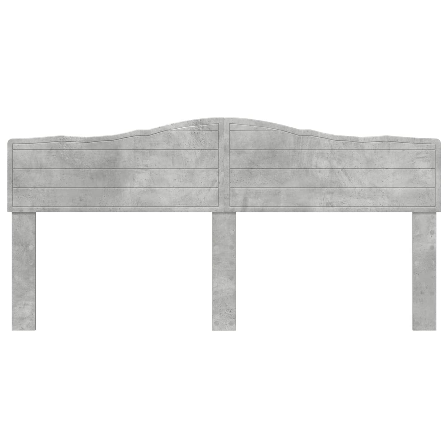 vidaXL Κεφαλάρι με κεφαλάρι Σκυρόδεμα Γκρι 180 cm Επεξεργασμένο ξύλο