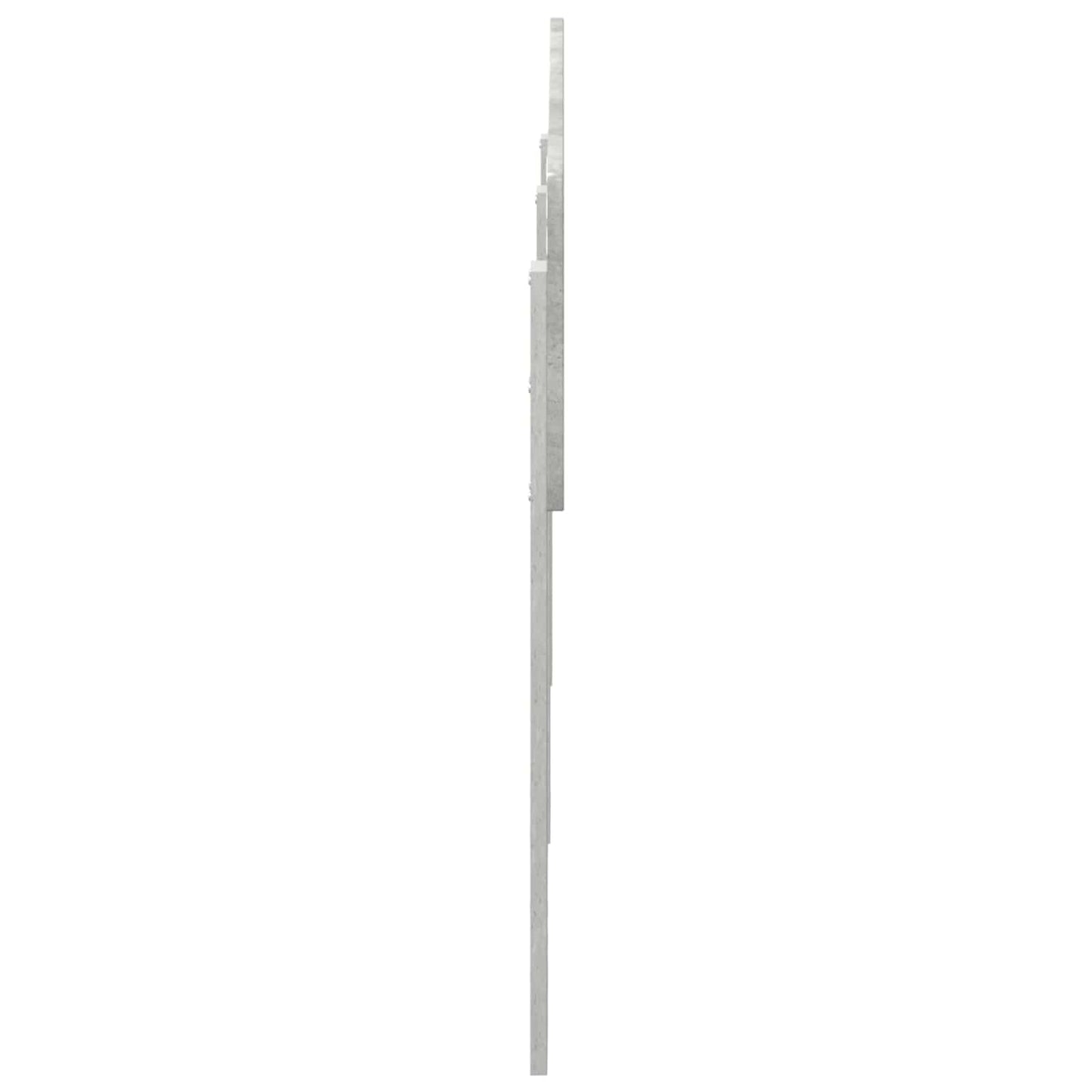 vidaXL Κεφαλάρι με κεφαλάρι Σκυρόδεμα Γκρι 180 cm Επεξεργασμένο ξύλο