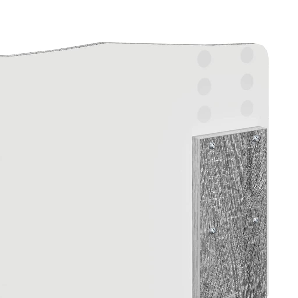 vidaXL Κεφαλάρι με κεφαλάρι Γκρίζο Σονομα 180 cm Επεξεργασμένο ξύλο