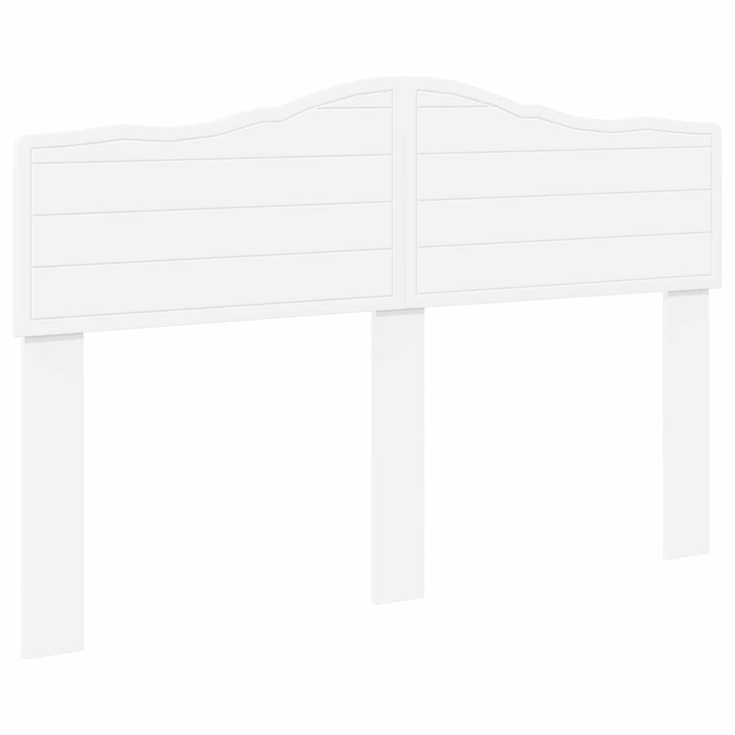 vidaXL Κεφαλάρι με κεφαλάρι Λευκό 150 cm Επεξεργασμένο ξύλο
