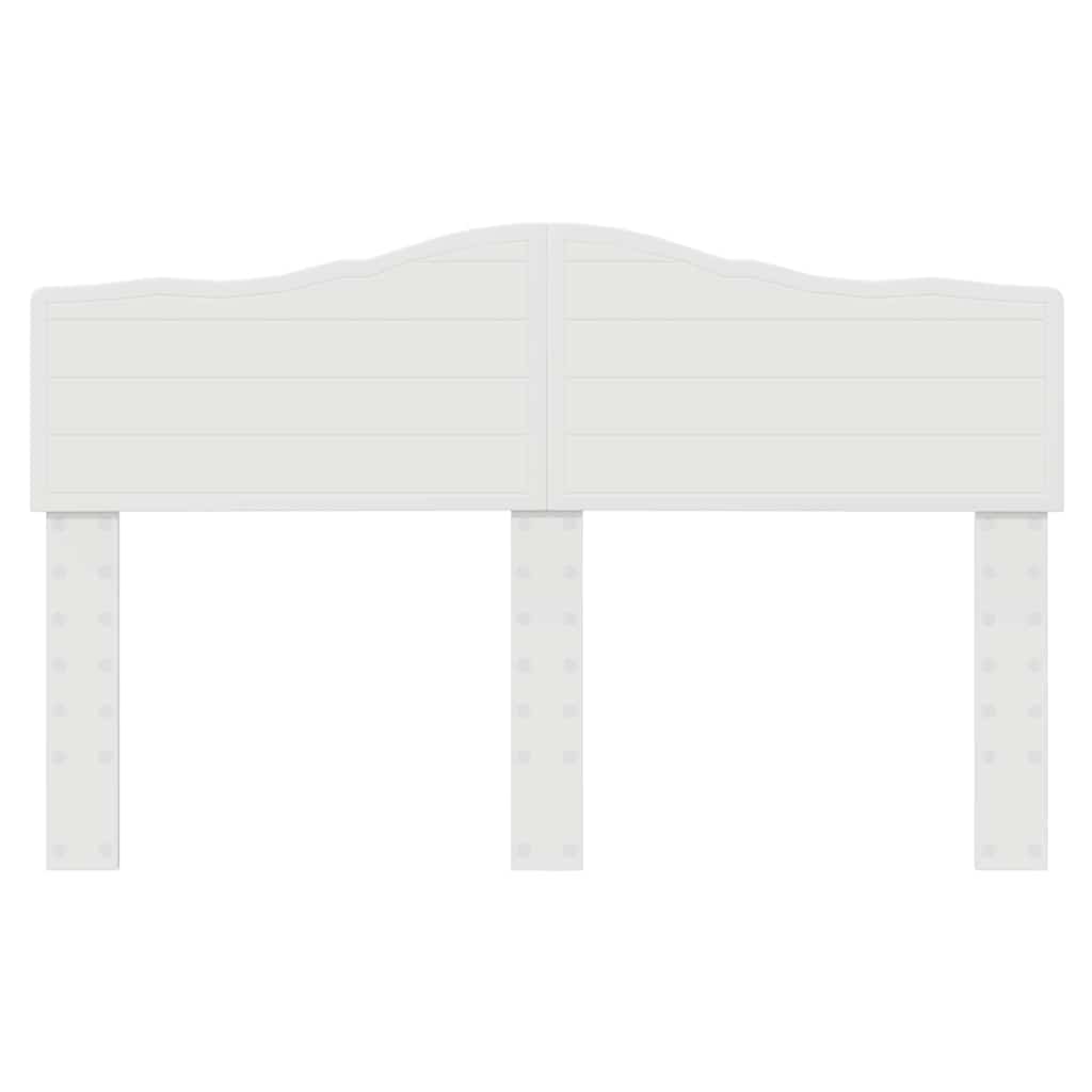 vidaXL Κεφαλάρι με κεφαλάρι Λαμπερό Λευκό 150 cm Επεξεργασμένο ξύλο