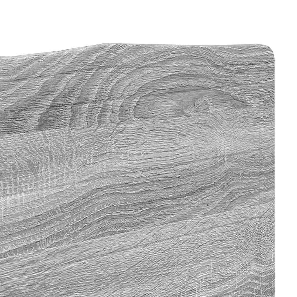 vidaXL Κεφαλάρι με κεφαλάρι Γκρίζο Σονομα 140 cm Επεξεργασμένο ξύλο