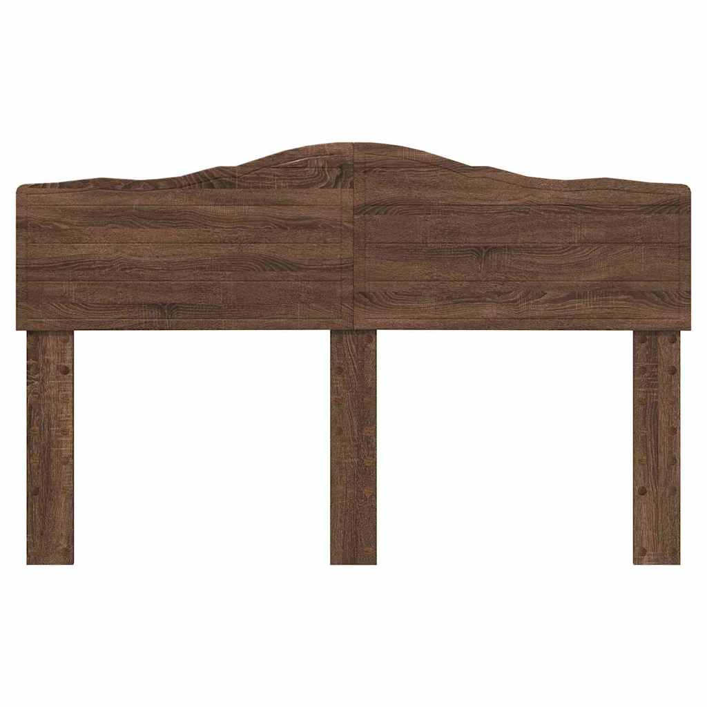 vidaXL Κεφαλάρι με κεφαλάρι Καφέ δρυς 140 cm Επεξεργασμένο ξύλο