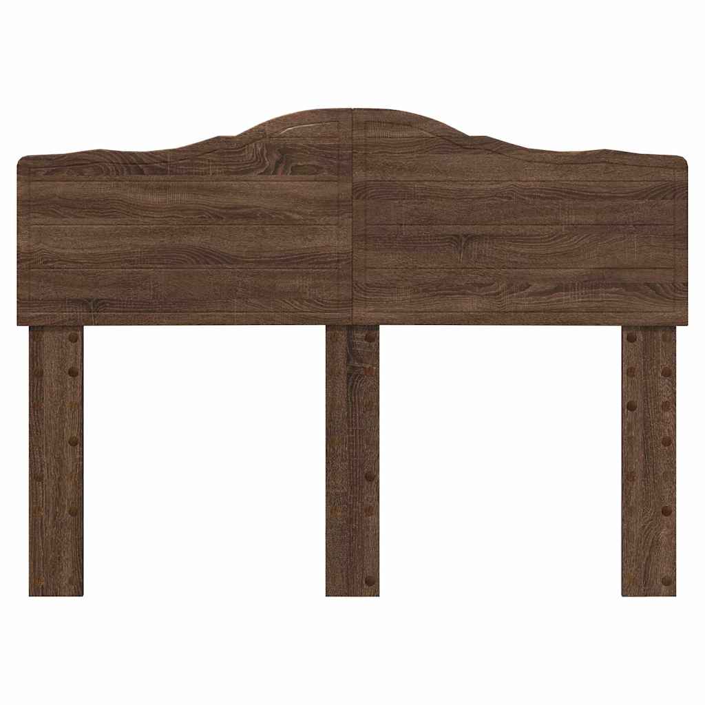 vidaXL Κεφαλάρι με κεφαλάρι Καφέ δρυς 135 cm Επεξεργασμένο ξύλο