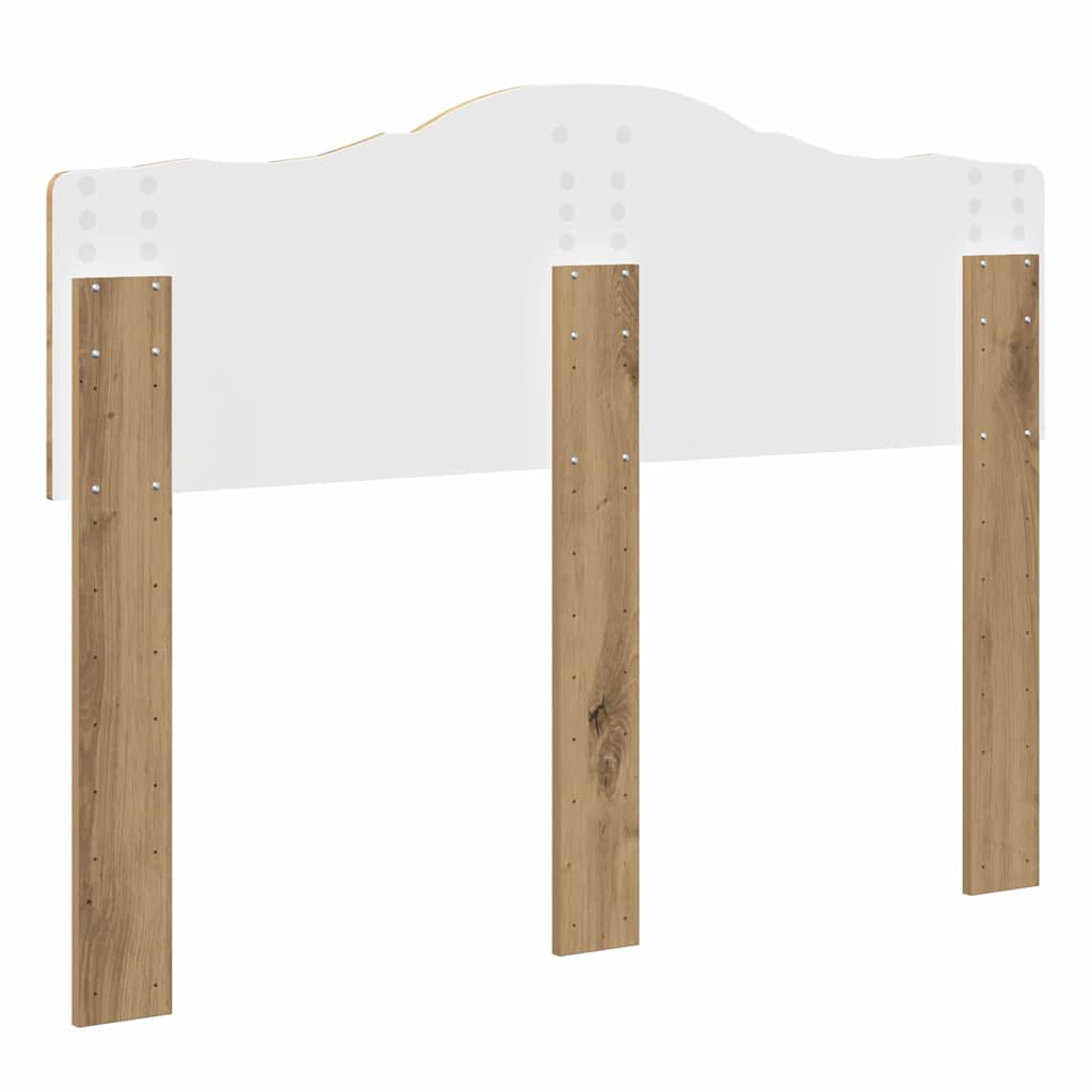 vidaXL Κεφαλάρι με κεφαλάρι Artisan Oak 135 cm Επεξεργασμένο ξύλο