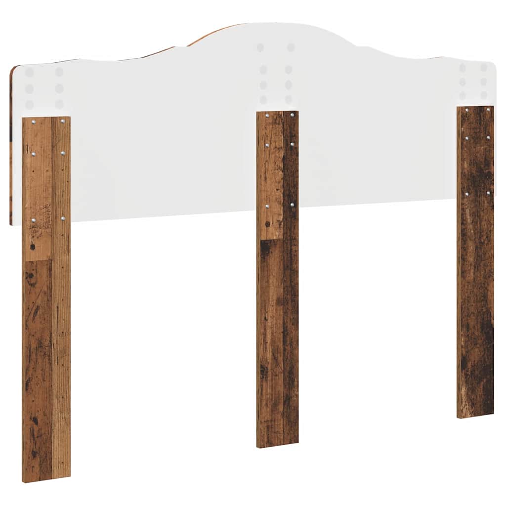 vidaXL Κεφαλάρι με κεφαλάρι Παλιό Ξύλο 120 cm Επεξεργασμένο ξύλο