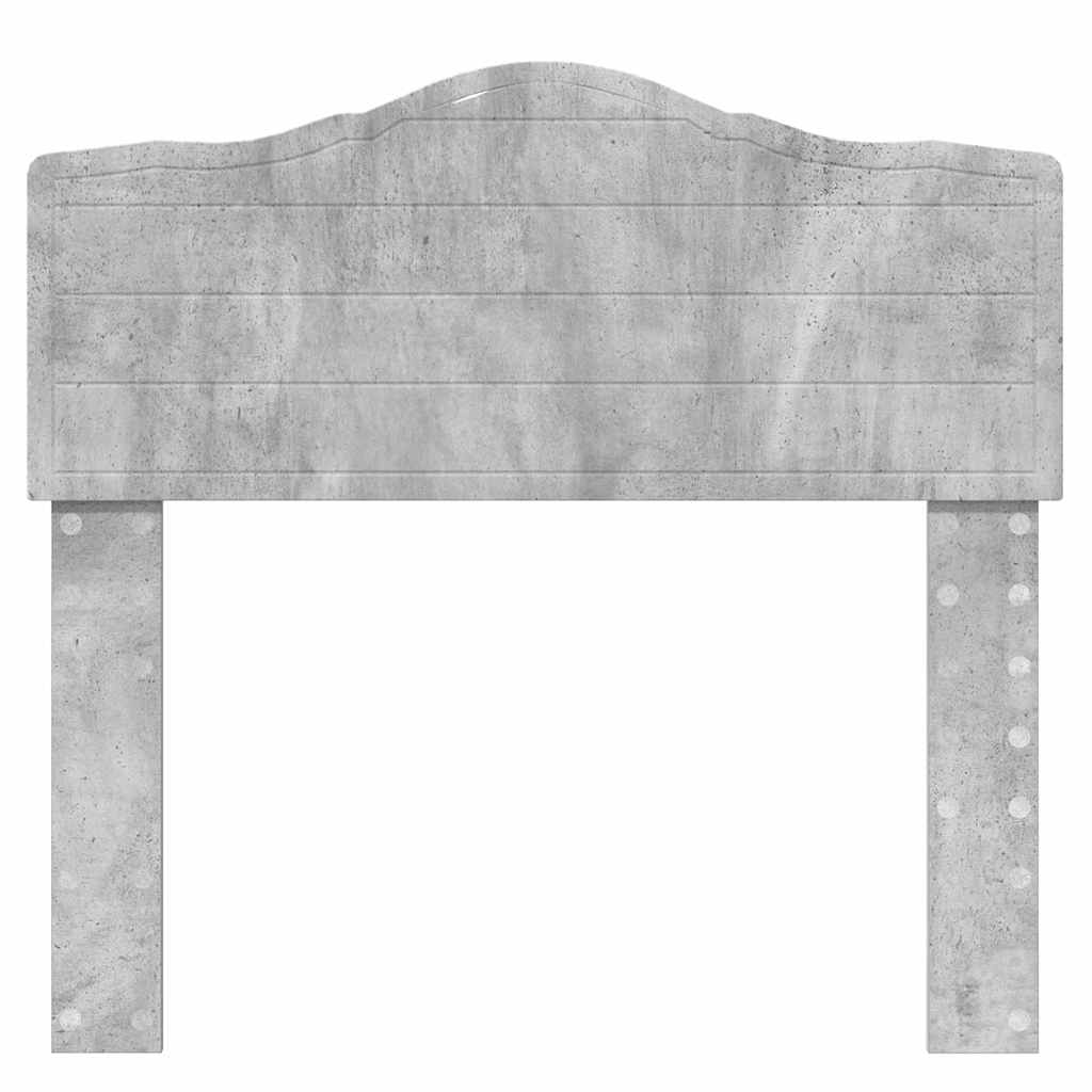 vidaXL Κεφαλάρι με κεφαλάρι Σκυρόδεμα Γκρι 100 cm Επεξεργασμένο ξύλο