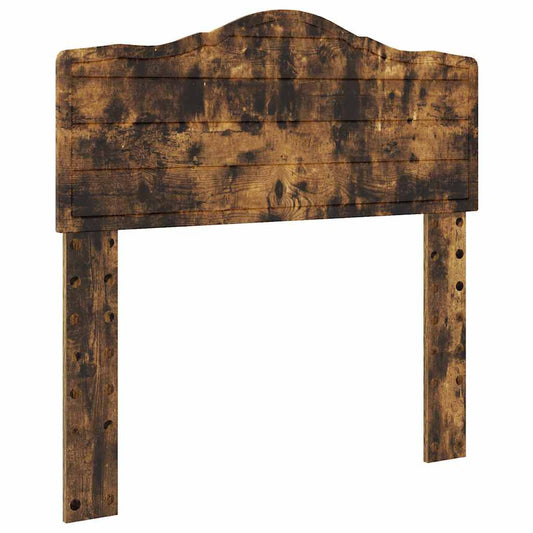 vidaXL Κεφαλάρι με κεφαλάρι Καπνιστό Δρύς 100 cm Επεξεργασμένο ξύλο