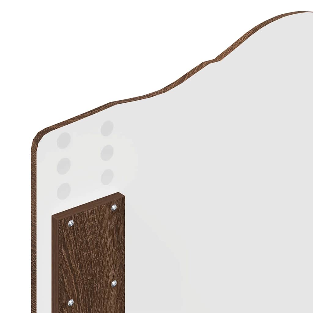 vidaXL Κεφαλάρι με κεφαλάρι Καφέ δρυς 100 cm Επεξεργασμένο ξύλο