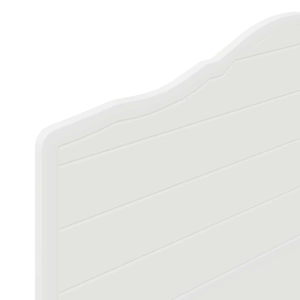 vidaXL Κεφαλάρι με κεφαλάρι Λευκό 90 cm Επεξεργασμένο ξύλο