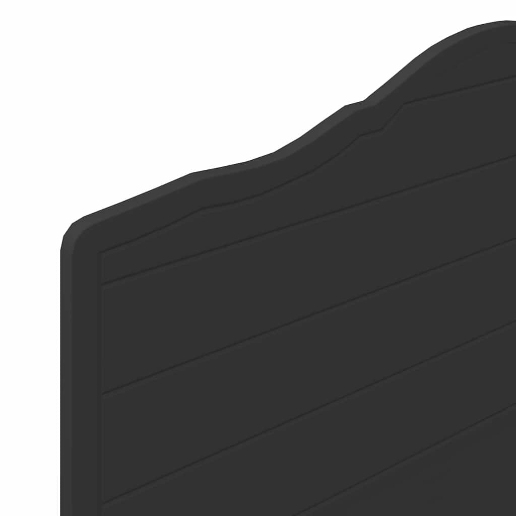 vidaXL Κεφαλάρι με κεφαλάρι Μαύρη Οξυά 90 cm Επεξεργασμένο ξύλο