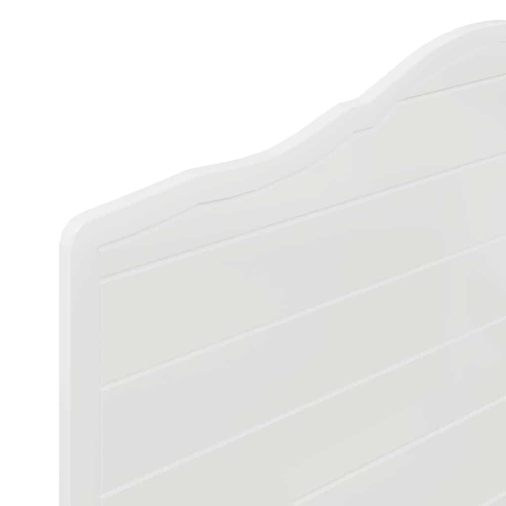 vidaXL Κεφαλάρι με κεφαλάρι Λαμπερό Λευκό 90 cm Επεξεργασμένο ξύλο