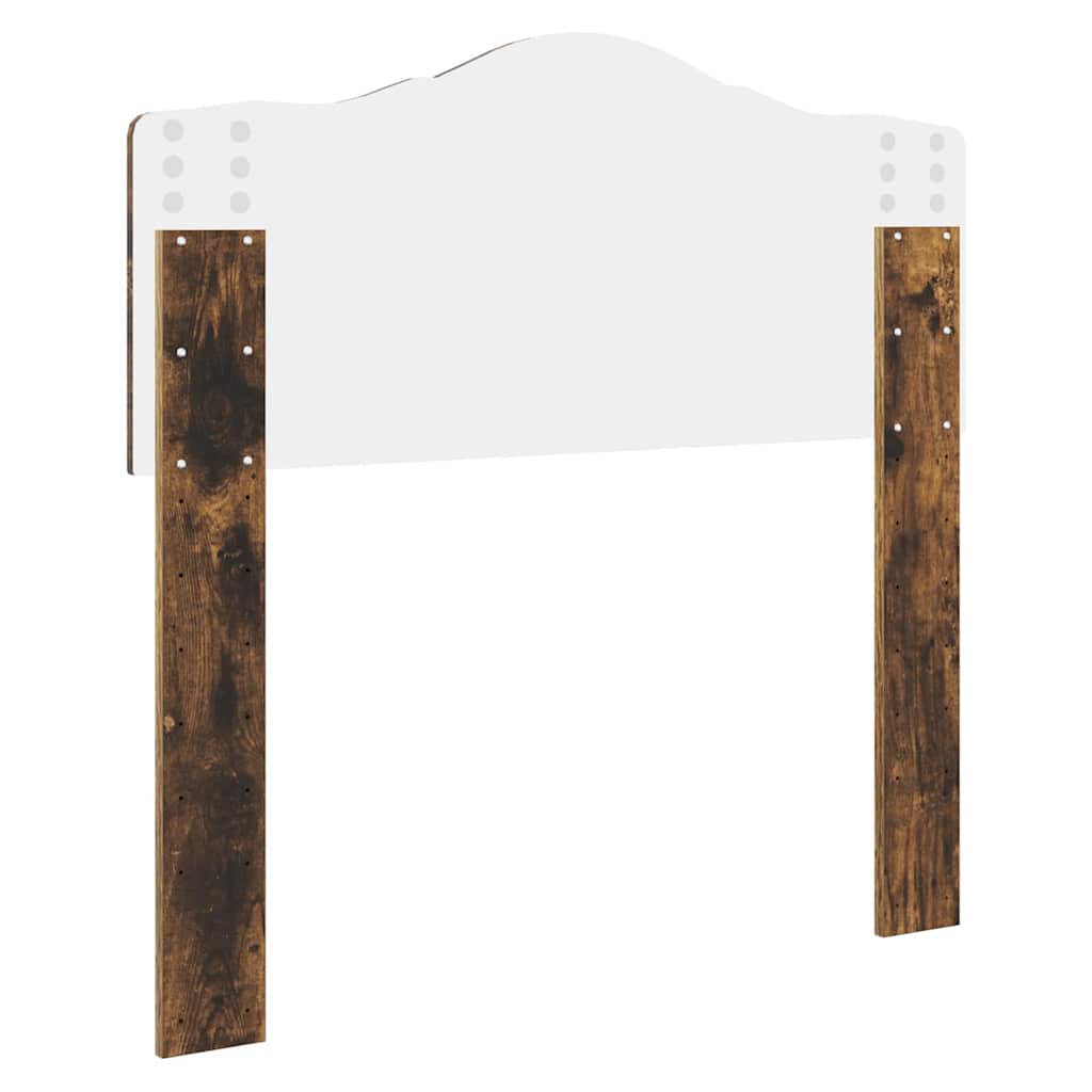 vidaXL Κεφαλάρι με κεφαλάρι Καπνιστό Δρύς 90 cm Επεξεργασμένο ξύλο