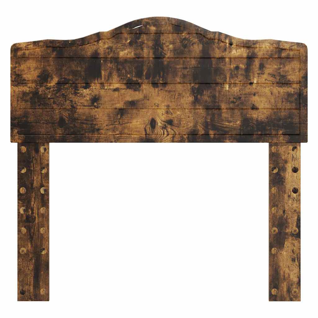 vidaXL Κεφαλάρι με κεφαλάρι Καπνιστό Δρύς 80 cm Επεξεργασμένο ξύλο