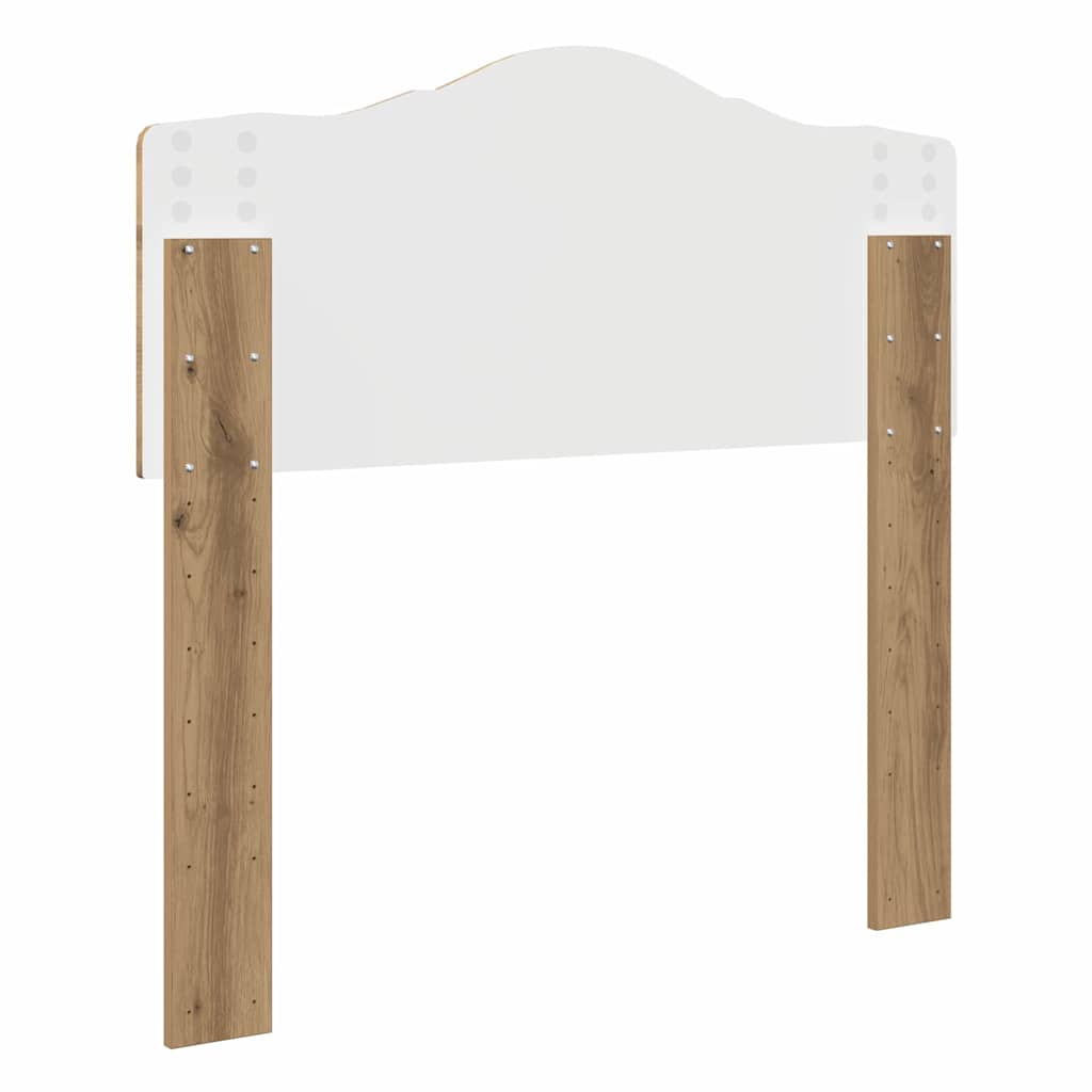 vidaXL Κεφαλάρι με κεφαλάρι Artisan Oak 80 cm Επεξεργασμένο ξύλο