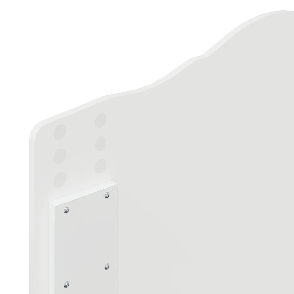 vidaXL Κεφαλάρι με κεφαλάρι Λευκό 75 cm Επεξεργασμένο ξύλο