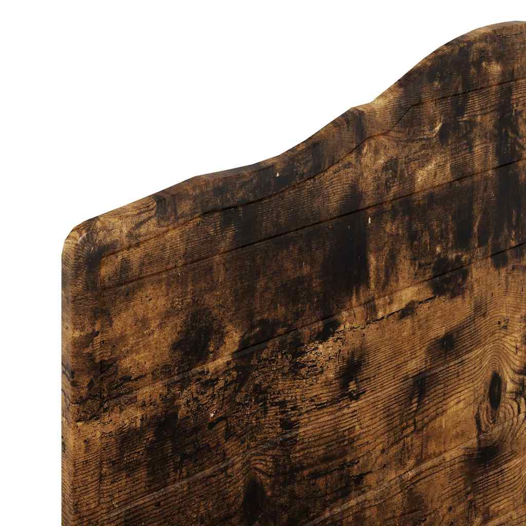 vidaXL Κεφαλάρι με κεφαλάρι Καπνιστό Δρύς 75 cm Επεξεργασμένο ξύλο