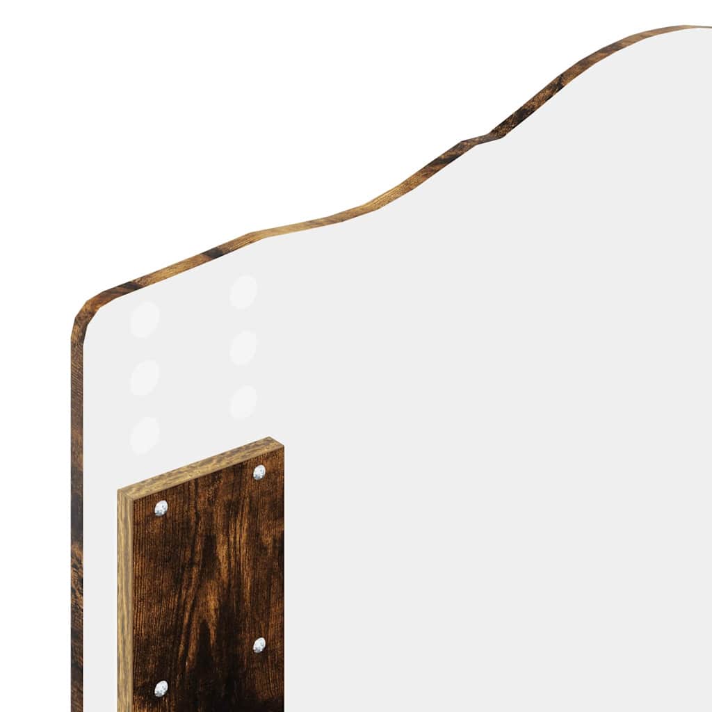 vidaXL Κεφαλάρι με κεφαλάρι Καπνιστό Δρύς 75 cm Επεξεργασμένο ξύλο