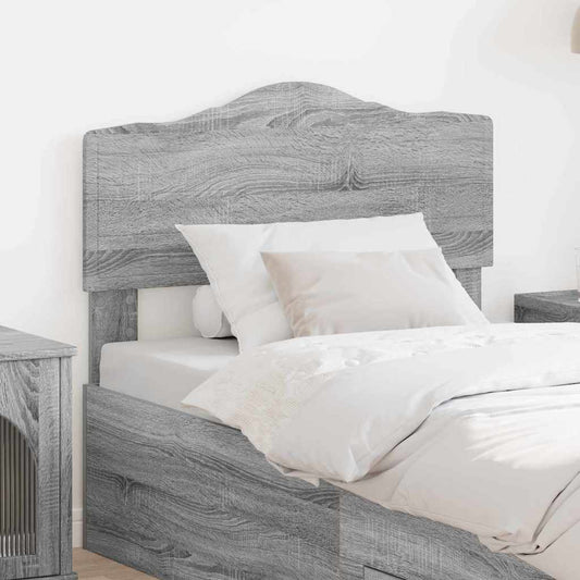 vidaXL Κεφαλάρι με κεφαλάρι Γκρίζο Σονομα 75 cm Επεξεργασμένο ξύλο