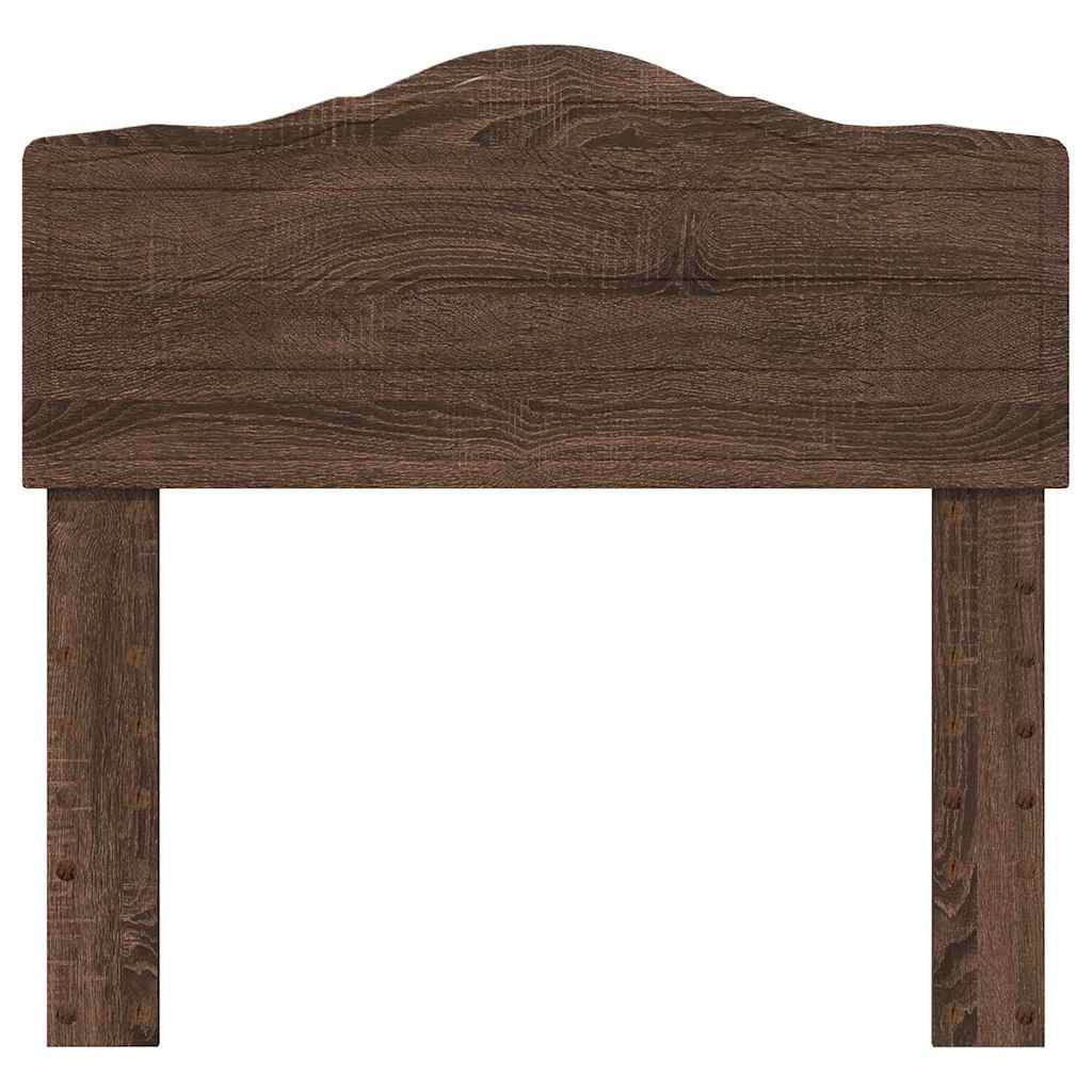 vidaXL Κεφαλάρι με κεφαλάρι Καφέ δρυς 75 cm Επεξεργασμένο ξύλο