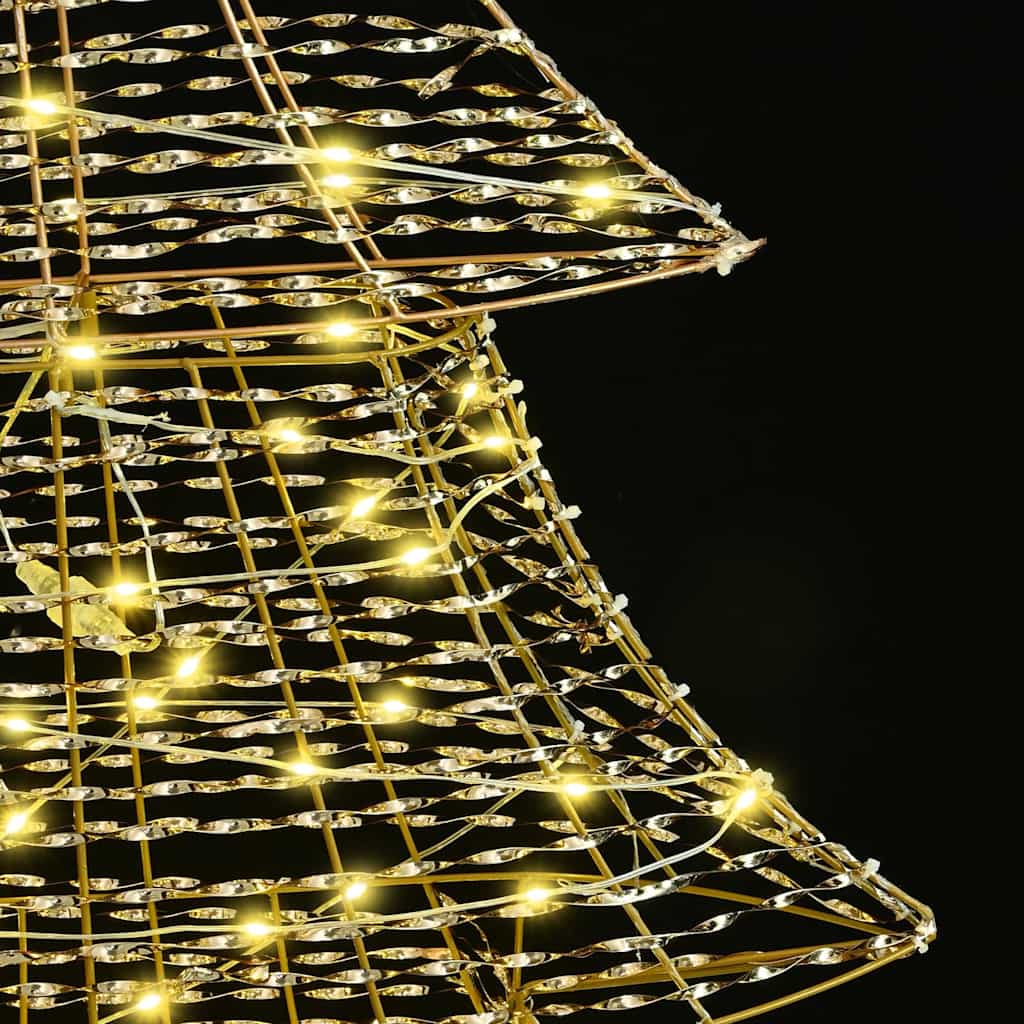 vidaXL Χριστουγεννιάτικο Δέντρο με 240 LED Θερμό λευκό 180 cm PET