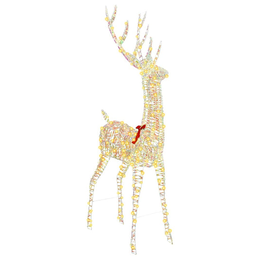 vidaXL 3D ελάφι Θερμό λευκό 180 cm PET
