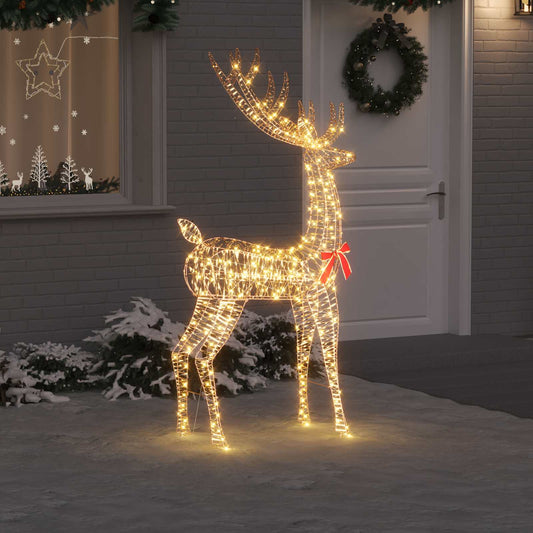 vidaXL 3D Ελάφι 250 LED Θερμό λευκό 96 x 40 x 180 cm PET
